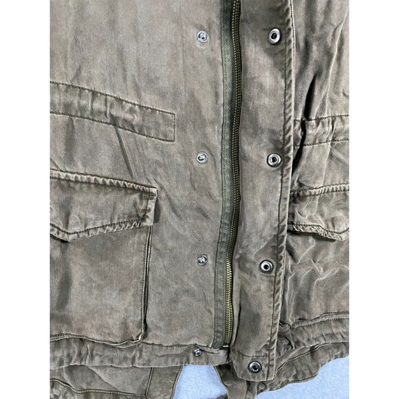 Wilfred‎ Free Jacket Women's Small Brown 100% Lyocell Long Sleeve Pockets Hooded - Picture 3 of 13